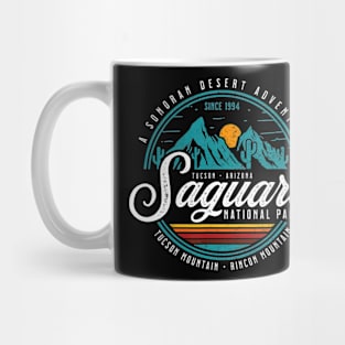 Vintage retro saguaro national park arizona Mug